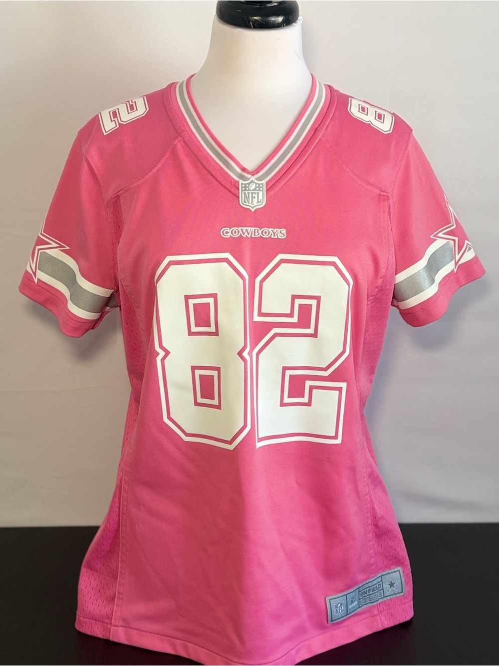 NFL Pink and Silver Women's Jersey